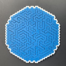 hexagon puzzle 01 3d awesome fun jigsaw shapes challenging puzzling 3d print model - Mito3D