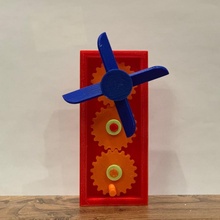 boîte ventilateur jouets Jeux tinkermécanique 3d print model - Mito3D