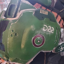 Untergang Jägerin Schulter Kessel Rüstung Kostüm Cosplay Doomguy Weltuntergangsjäger 3d print model - Mito3D