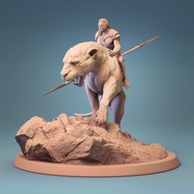 monte ork masaüstü Yazdır aslan savaşçı şef Kral klan dnd panthera lotp 3d print model - Mito3D