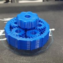 solid core compound planetary gearbox gears fidget 3d print model - Mito3D