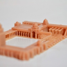 great mosque kairouan - tunisia africa architecture building medieval temple arabic castle landmark islam islamic muslim fortress miniworld tunis miniworld3d mosquee tunez 3d print model - Mito3D