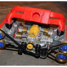 subaru ej20 cutaway model engine boxer sti wrx h4 opposed 3d print model - Mito3D