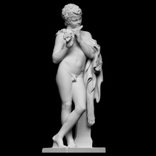 piping faun scan music mythology sculpture skin hellenistic louvre male pipe nude plaster borghese cast ireland artec openglam artec-eva 3d print model - Mito3D