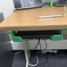 under desk Laptop Lager Docking Klammern Halterung Schreibtisch Büro Regal underdesk 3d print model - Mito3D