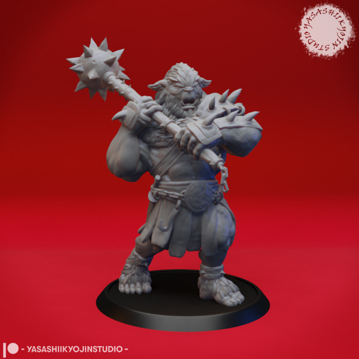 bugbear - tabletop miniature creature goblin monster roleplaying 28mm dnd 54mm 3D print model - Mito3D