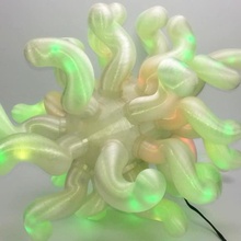 coli conduziu luminária jardim arte célula decoração eletrônicos luz bactérias 3d print model - Mito3D