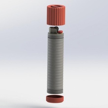 impermeabile antipasto capsula acqua bic accendino avviatore fuoco seled 3d print model - Mito3D