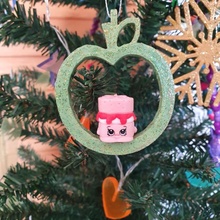 Noel ağaç süs Shopkins kalem toppers ooshies dekorasyon elma hediye çocuklar topper oyuncak 3d print model - Mito3D
