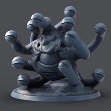 beholder tabletop print creature figurine monster sculpture miniature lord dnd minature mosnter lotp 3d print model - Mito3D