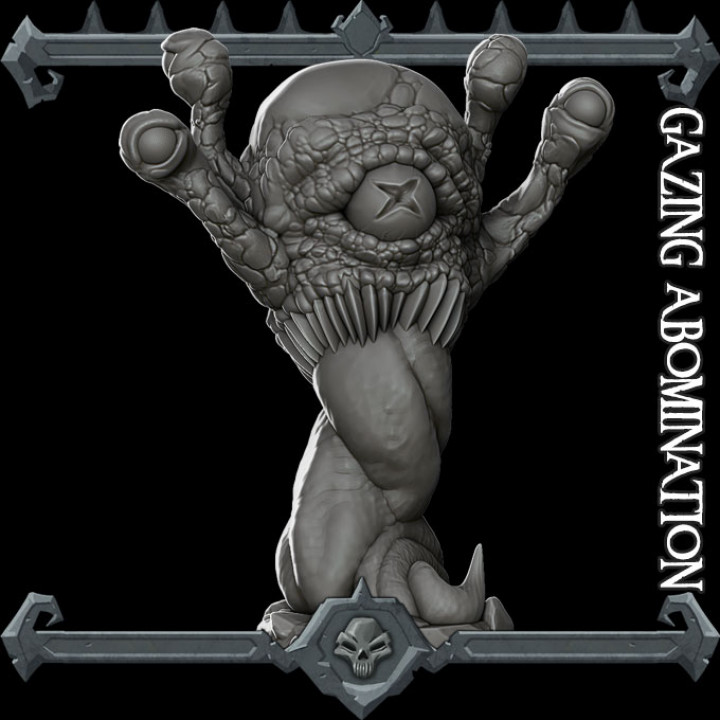 gazing abomination tabletop 3D print model - Mito3D