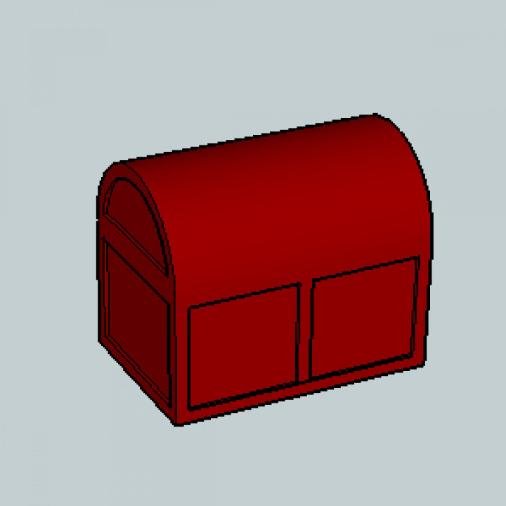 Trésor boîte 3D print model - Mito3D