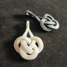celtic knot pendant art decoration decorative design gift necklace jewelry ignadeco 3d print model - Mito3D
