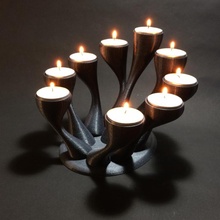 vacanza candela bundle giardino Natale candeliere decorazioni illuminazione vassoio arredamento candele menorah date 3d print model - Mito3D