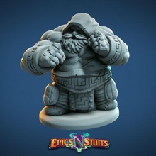 dwarf brawler variant miniature tabletop dragons dungeons fantasy fighter gaming player rpg wargaming warrior character boardgame dnd npc 3d print model - Mito3D