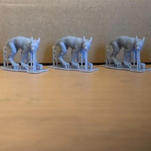 fusionné chien fantaisie miniature version 10 créature modèle sci jeu plateau table 28mm 32mm familier 3d print model - Mito3D