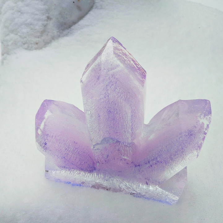 améthyste glace lanterne moule Noël décoration DIY hiver cristal 3D print model - Mito3D