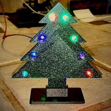 holiday tree 5mm leds xmas 3d print model - Mito3D