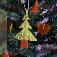 Natal árvore enfeite luzes decoração presente verde brinquedo natal criança 3d print model - Mito3D