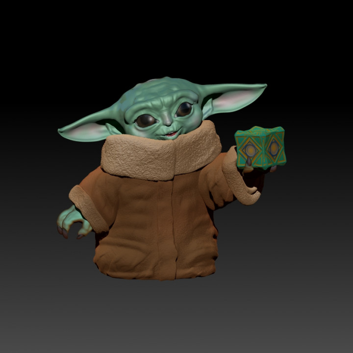 bébé yoda holocron jedi guerres étoiles babyyoda 3D print model - Mito3D