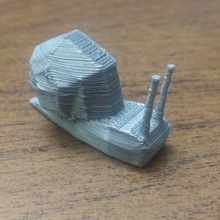 poly snail lowpoly 3d print model - Mito3D