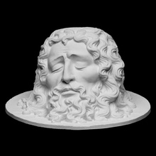 baş st John vaftizci tabak taramak Almanya isa heykel Odun din bode aziz john the baptist Openglam kafası kesilmiş 3d print model - Mito3D
