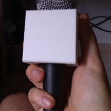 microfone bandeira canopla tv rádio audio 3d print model - Mito3D