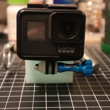2 hitch receiver gopro action camera mount actioncamera actioncam goprohero7 hero7 hitchmount 3d print model - Mito3D