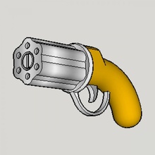 pimienta caja pistola 3d print model - Mito3D
