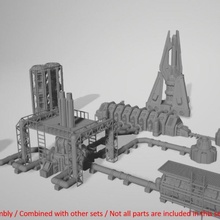 5070 industriale complesso Aggiungi forno + Accessori tavolo terreno wargaming warhammer warhammer40k warhammer30k 3d print model - Mito3D