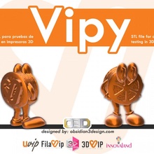 vipy print test 3d print model - Mito3D
