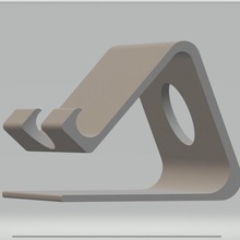 phone stand cool creative charge hole 3d print model - Mito3D