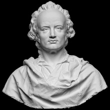 bust rev francis mahony 'fr prout' scan portrait sculpture male irish plaster openglam artec-eva father-prout 3d print model - Mito3D