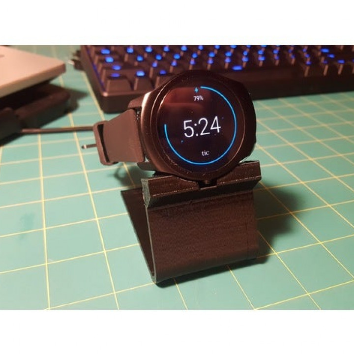 ticwatch 2 orologio dock intelligente ricarica 3D print model - Mito3D