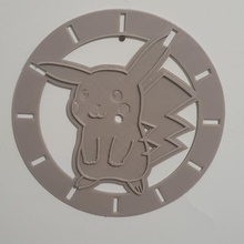 pokemon pikachu clock 3d print model - Mito3D
