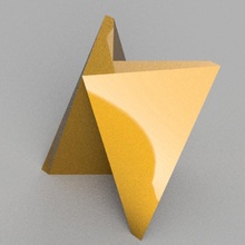 direction 3d impression Flèche art boussole facile amusement sculpture fort Triangle projet vie point repère 3d print model - Mito3D
