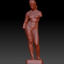 desnudo escultura hua tianyou chino clásico 3d print model - Mito3D
