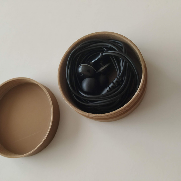 headphone box fashion headphones wood jewerly gioielli bijoux tecnologia 3D print model - Mito3D