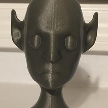 elf bust figurine 3d print model - Mito3D