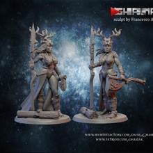 warlock wood elf tabletop dragon dragons dungeons fantasy female game play rpg sexy war miniature role elves wargame dungeon dnd pathfinder wh roleplaygame 3d print model - Mito3D