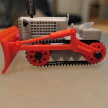 vintage bulldozer toys & games christmas model toy caterpillar 3d print model - Mito3D