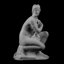 afrodite accovacciata museo louvre lens scansione 3d print model - Mito3D