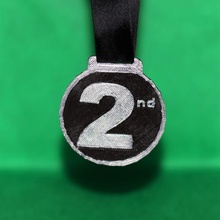 2nd yer madalya Aksesuarlar ödül hızlı basit spor kazanan daire kurdele Spor Dalları kazanmak 3d print model - Mito3D