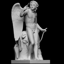 Cupidon triomphant analyse l'amour mythologie Rome sculpture ailes garçon chef d'oeuvre Apollon Hercule nu Mars triomphe Jupiter full figure Thorvaldsen cc0 openglam artec eva thorvaldsen2020 3d print model - Mito3D