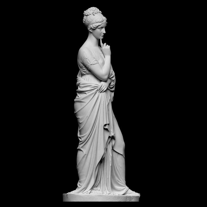 maria fjodorovna barjatinskaja scan classical female sculpture woman marble masterpiece moscow balance princess fabric beauty bertel-thorvaldsen cc0 openglam artec-eva thorvaldsen2020 hwbissen 3D print model - Mito3D