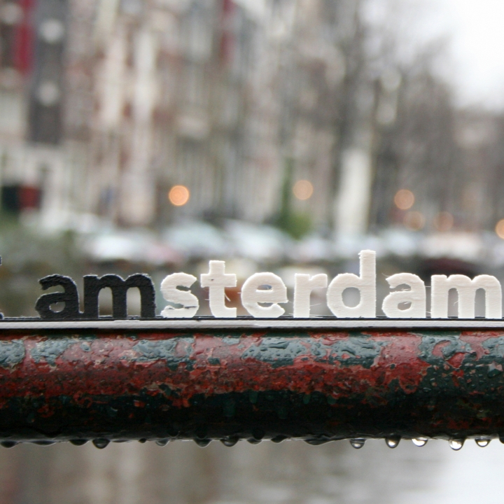 amsterdam & garden letters logo holland netherlands 3D print model - Mito3D