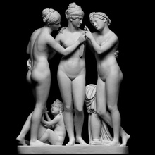 lütuf cupid ok aşk tanrısı lir taramak Sanat kadın mitoloji heykel Venüs kanatlar mermer KADIN başyapıt çıplak 3dprinting güzellik Jüpiter bertel thorvaldsen ideal thorvaldsen2020 three graces 3d print model - Mito3D