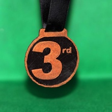 3rd yer madalya Aksesuarlar aksesuar ödül hızlı basit spor kazanan kurdele Spor Dalları kazanmak 3d print model - Mito3D