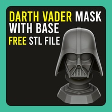 darth Vader mascarar base capacete Jedi Estrela Guerra Estrelas Darthvader guerras 3d print model - Mito3D