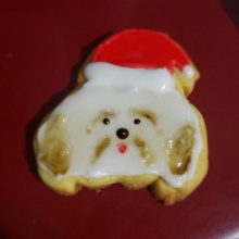 shih Tzu kurabiye kesici Noel yemek pişirme köpek 3d print model - Mito3D